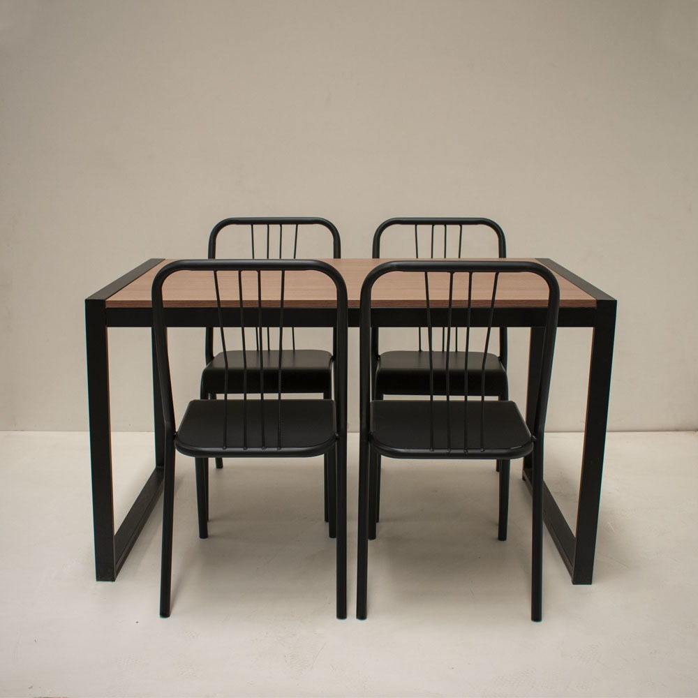 Sillas industriales metal + madera